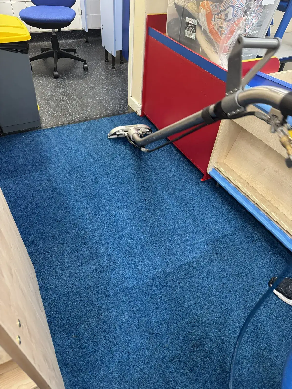 Commercial carpet cleaning result in a Lincolnshire hotel ballroom — iClean 24/7